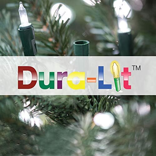 Викерман 24 Анока бор вештачко новогодишно елка, топло бело Дура -осветлени LED светла - Фаукс новогодишна елка - Сезонски затворен
