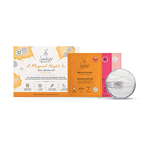 Пакет за зрачење на Seoulista Beauty Radiant Gifting | Осветлување на листовите маска | Рози прсти - Инстант педација на стапалото на стапалото