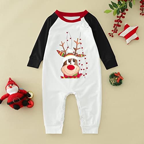 Појавување на семејни Божиќни пижами Божиќ со долг ракав Божиќ ирваси врвни карирани панталони мода Божиќ што одговара на ПЈС
