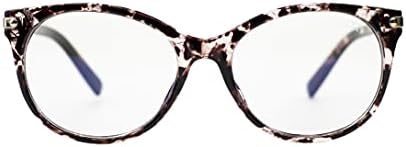 Пикси Очила Сина Светлина Блокирање Очила Женски Стилски Очила За Читање Желка Виолетова