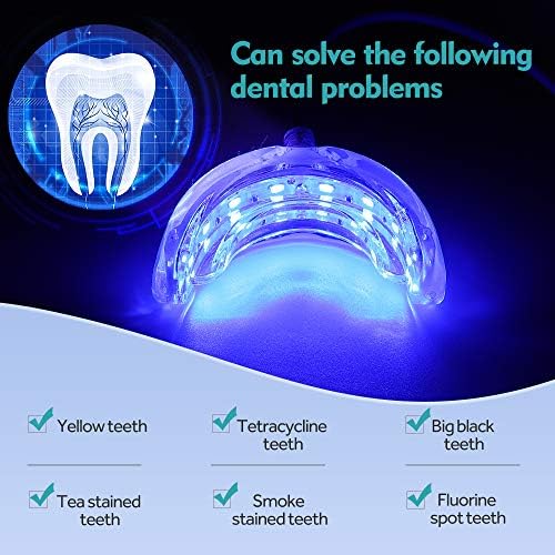 Заби за белење на забите, Foebe New Adupgrade 16 LED заби за заби за белење на лесна уста за заби за заби за заби за заби за заби за заби