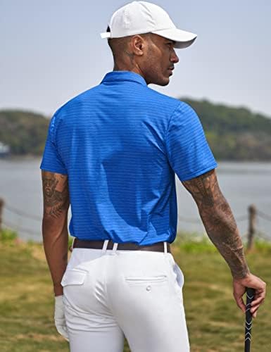 Дерминпро Моден моден моден со моден се вклопува во обичен краток ракав Брз сув голф Поло кошули