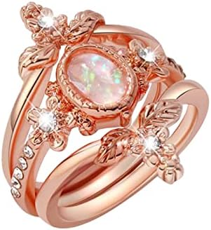 Свадба бенд за жени моден розово злато дијамантски прстен за жени кубни цирконија ангажман прстен накит подароци ветувачки прстени