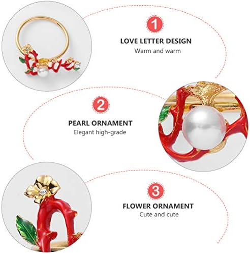 Свадба декор Божиќ loveубовни прстени за салфетка тока: ткиво на ксам прстени одмори од држач за златна салфетка за вечера за трпезариска