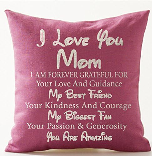 Андреани Најдобар подарок за мајка те сакам мама мој најдобар пријател мојот најголем обожавател, ти си неверојатна розова памучна постелнина