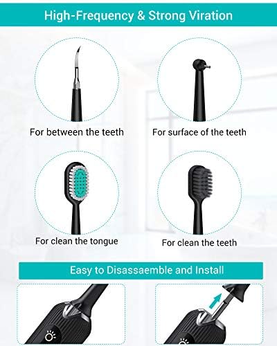 Алатки за чистење на заби Никаре - Комплети за замена на глави - 4 пакувања
