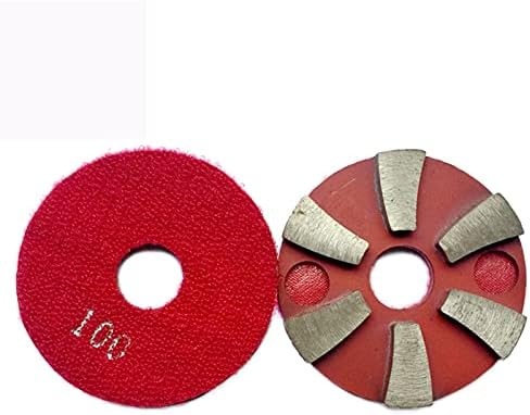 3 парчиња 3inch метални влошки за мелење 80мм подлога за полирање на дијаманти суво/влажно бетонски под мелење диск мермер гранит 3JKP