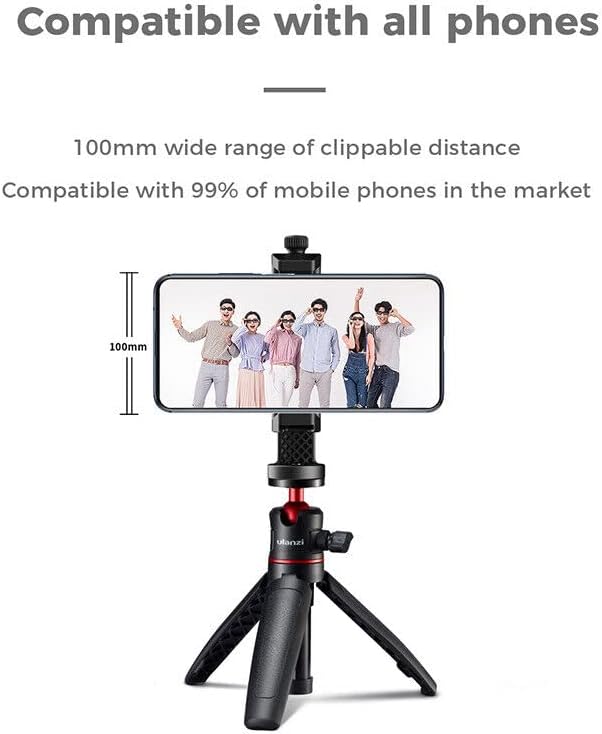 Csyanxing ST-17 360 ° Телефонски клипови со држач за клип на ладното за статив за смартфонски клипови за монтирање на паметни