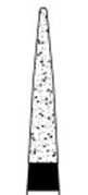 Стоматолошки дијаманти на OSUNG 160TC-11, измет на конусна форма, стандардна мулти-употреба на грит,