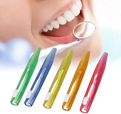 AQUR202020 60PCS Заби чистење четка за заби за заби за чистење на чепкање за заби со четка за чистење со п.п.