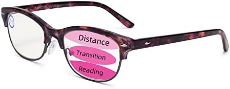 Прогресивни очила за читање на мултифокус, блокирање на сина светлина TR Frame Computers читатели на очила за жени