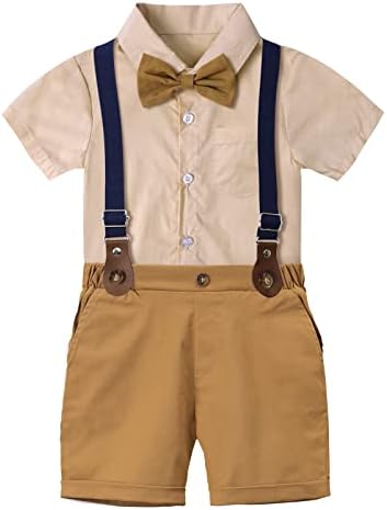 Дизајн на А & Ј Дизајн бебе момче господин суспензии облека за новороденчиња формални костуми за венчаници