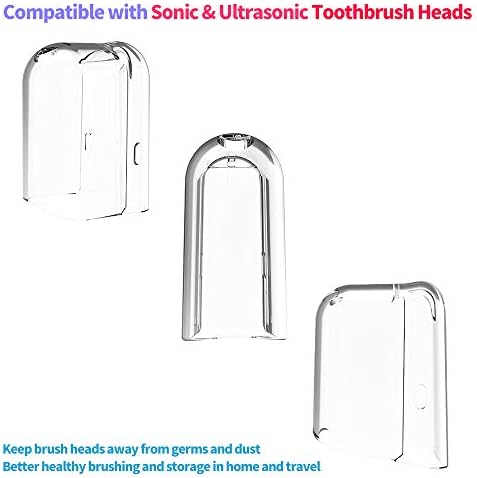 Случај за патувања за четкичка за заби компатибилен со електрична четка за заби на Philips Sonicare & 6pcs за еднократна четка за четки