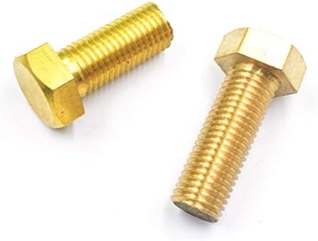 Завртки 1pcs M12 Brass Bolt Надворешни шестоаголни завртки завртки за завртки за целосна машина за заби 50мм ~ должина од 100мм -