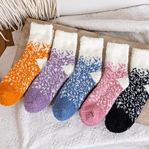 МИАШУИ Чорапи Мажи Фустан Пакет Жени Зимски Чорапиumn И Зима Средна Цевка Чорапи Руно Задебелени Топло Чизми Чорапи За Жени