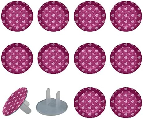 Обвивки за излез, безбедни заштитници за електрични приклучоци Декоративни приклучоци за домашни срца на розова боја