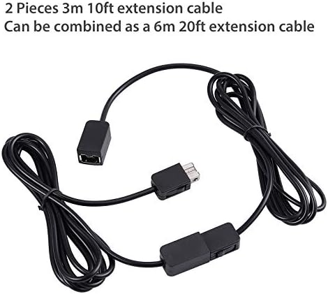 2 пакет SNES Classic Controller Extension Cable 3m/10ft, кабел за напојување со автоматска екстензија за супер Nintendo SNES Classic Edition