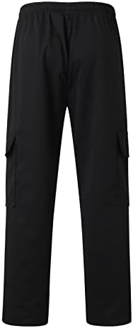 Miashui Jean ги исече директно фитните панталони машки машки џебови за џебови со лесни панталони за вежбање кои работат со посипување