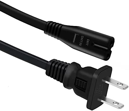 CADHA 5FT/1.5M UL наведен 2 порта 8 тип на крајот на САД, AC моќна кабел Компатибилен со Slim Edition Sony PlayStation 4 PS4 PlayStation