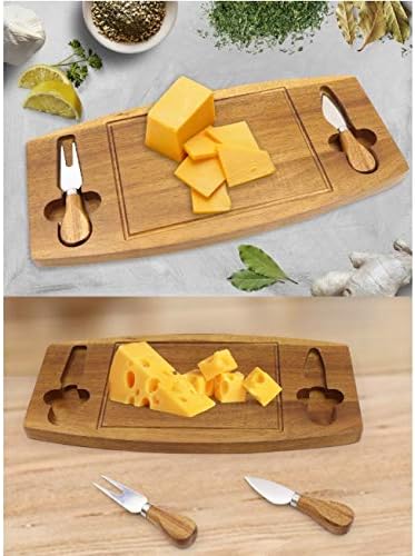 Zldgyg Нова алатка за сирење 3 парчиња постави сирење нож за сирење табла со сирење со сирење ножеви поставени табли за сечење сирење