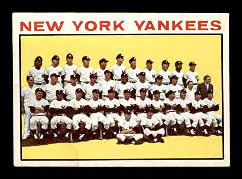 433 Њујорк Јенкис ТЦ - 1964 Топс Бејзбол Картички Оценет EXMT - Бејзбол Плочи Автограмирани Гроздобер Картички