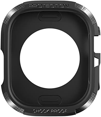 Анканг Шема На Јаглеродни Влакна Часовник Случај За Apple Watch Ултра 49mm Tpu Заштитна Кутија Шуплива Рамка Браник За Iwatch Ултра Капак