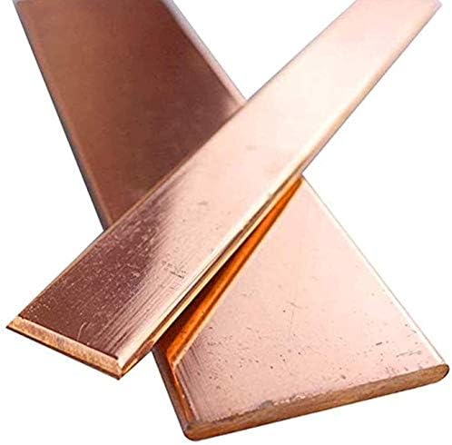 Месинг лист Хуилун чист бакарен лист 10см/3,9 Т2 CU метална рамна лента DIY метални занаети, 3 големини за избор на месинг плочи