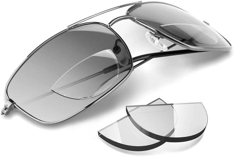Sticktoit стап на бифокални леќи, ги претвора сите очила за сонце или очила во бифокали, еднократно, лепило, 1,00 до 3,50 диоптер