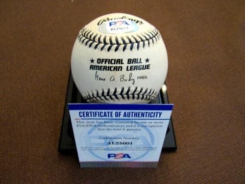 Whitey Ford WSC New York Yankees HOF потпишана автоматска мантија 7 ОАЛ Бејзбол ПСА/ДНК - Автограмски бејзбол