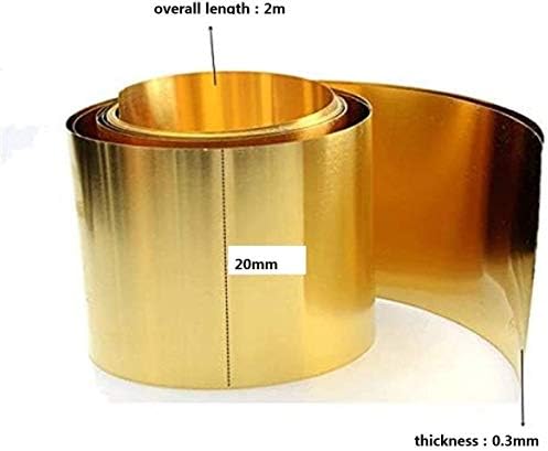 Z Креирај дизајн месинг плоча H62 Тенка метална плоча во месинг бакарен лист за обработка на метал, дебелина: 0. Должина од 3 мм: