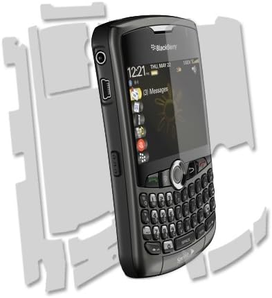 Заштитник на кожата на кожата на целото тело, компатибилен со кривата на BlackBerry 8330 Techskin Целосно покритие јасен HD филм