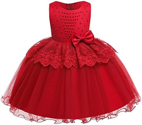 Бебешки фустани за забава забава девојки рафли тул чипка крпеница принцеза дете дете со висок чај фустани за