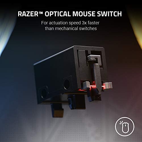 Razer Basilisk v2 Wired Gaming Mouse: 20K DPI оптички сензор, најбрз прекинувач за глувци за игри, класичен тастатура за игри Black
