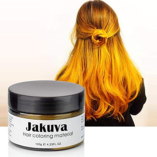 Jakuva Unisex боја на боја во боја, восок од восок, кал, природна фризура, привремена восок за боја на коса за забава, косплеј и Ноќта