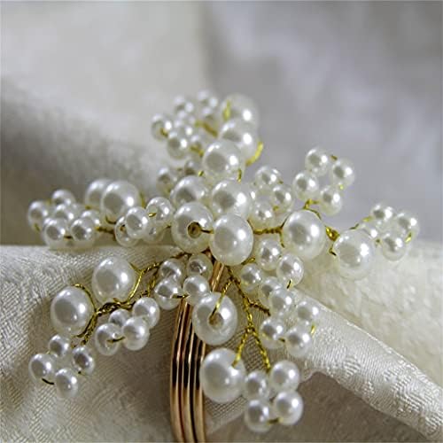 Ренслат бисер цвет со салфетка прстен свадба банкет држач за салфетка просторија домашен салфетен прстен за салфетка
