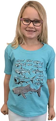 Видови Ајкули | Кул Обожавател На Океанот Момче Девојка Роденденска Кошула За Пливање Младинска Маица