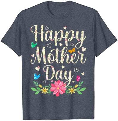 Среќен Ден на Мајката 2023 Симпатична Цветна За Жени Мајка Баба Маица