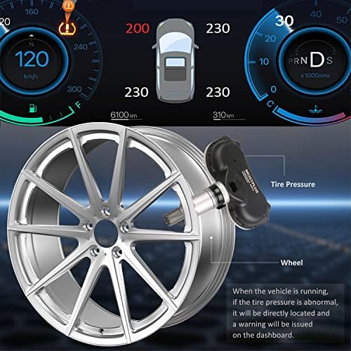 MESPLUS 42607-0C050 Сензор за мониторинг на притисок на гумите 315MHz компатибилен за 2006-2017 Toyota Sequoia Sienna Tundra