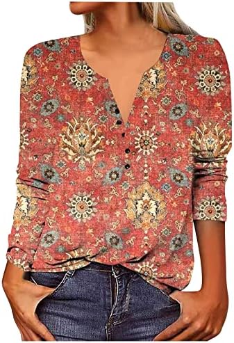 Цветни кошули со зефтим за жени 2023 Моден случајн краток/долг ракав против вратот Хавајски плажа кошули