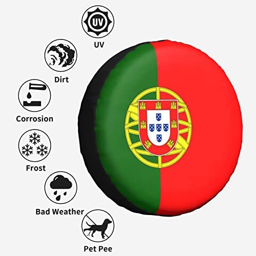 Знаме на Португалска шема Печати резервни гуми за покривање на водоотпорен водоотпорен прашина, отпорен на UV, отпорен на приколка