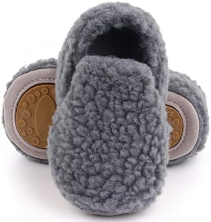 Феоја бебешки чизми за мали деца, папучи за новороденчиња, кои не се лизгаат, падли од крзнени куќи 0-18 месеци