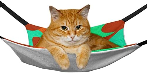 Зелена Црвена Портокалова Импровизирана Лежалка За Миленичиња Стојат Мачка Кревет Миленичиња Материјали Одлична Дишење Лесно