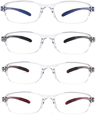 4 пара прогресивни очила за читање со мултифокус, очила за блокирање на сина светлина