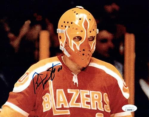 Хокеј на родител на Берни Хоф потпиша 8x10 хокеј фотографија со JSA COA - Автограмирани фотографии од NHL