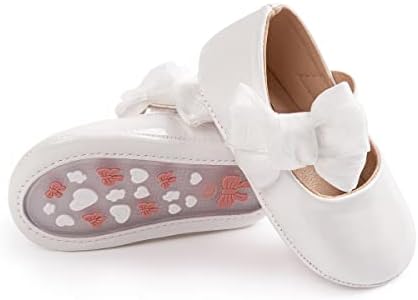 Зулар бебе девојки меки принцези фустани станови чевли за новороденче Мери Janeејн Анти-лизгање Прво Вокер Новороденче крштевање крштевање