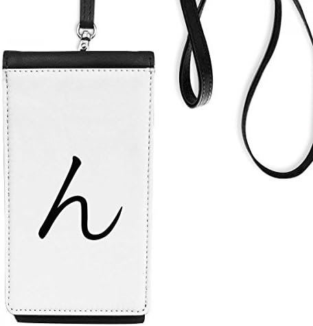 Јапонски хирагана карактер n телефонски паричник чанта што виси мобилна торбичка црн џеб