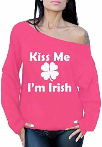 Незгодни стилови бакнеж ме јас сум ирски од дуксерот на рамото Св. Патрик Денот 2018 година