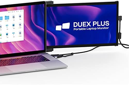Мобилни пиксели Duex Плус Пренослив Монитор ЗА Лаптопи, USB C/USB Приклучок и Играјте 13.3 ВО FHD 1080p Продолжувач на Екранот на Лаптопот