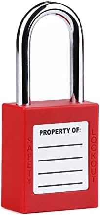 Genring Safety LockOut Tagout Locks Безбедни капчиња, 5 парчиња поставени безбедни катастрофи со 2 клучеви различно лото -лото