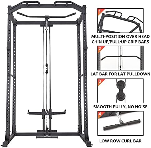 Papababe Power Cage, Squat Rack Power Rack со Lat Puldownow